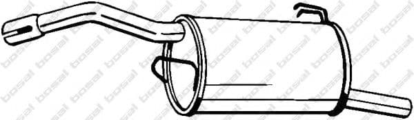 177-683 Bosal Глушник вихлопних газів кінцевий для Mitsubishi Colt