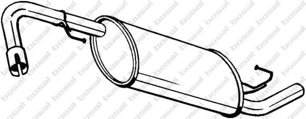 145-231 Bosal Средний глушитель выхлопных газов для Nissan Pathfinder