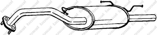 145-407 Bosal Глушник вихлопних газів кінцевий для Nissan Sunny