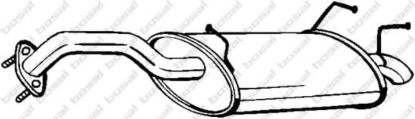 145-109 Bosal Глушник вихлопних газів кінцевий для Nissan Primera