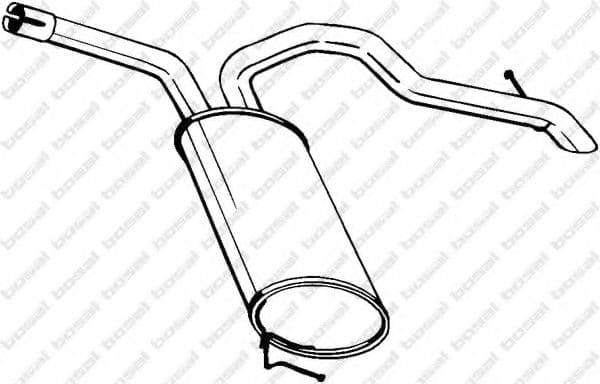 281-877 Bosal Глушник вихлопних газів кінцевий