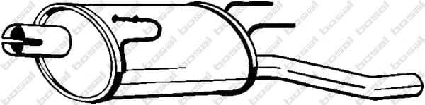 185-627 Bosal Глушник вихлопних газів кінцевий