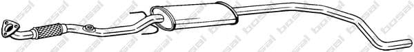 293-305 Bosal Середній глушник вихлопних газів для Opel Corsa