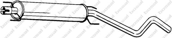 284-735 Bosal Середній глушник вихлопних газів для Opel Astra