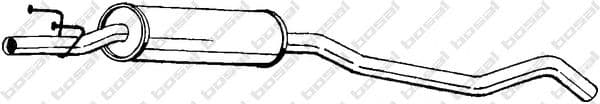281-751 Bosal Середній глушник вихлопних газів для Opel Corsa