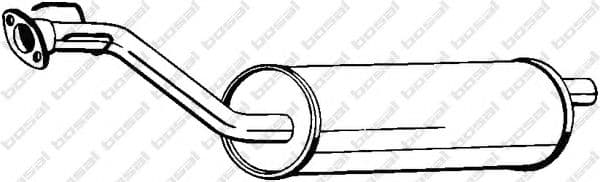 278-135 Bosal Середній глушник вихлопних газів для Opel Frontera