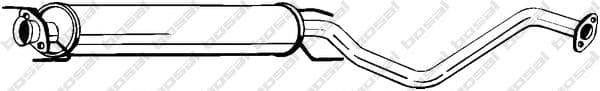 286-151 Bosal Середній глушник вихлопних газів для Opel Vectra