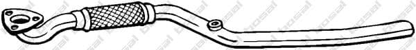 853-957 Bosal Приймальна труба для Opel Meriva