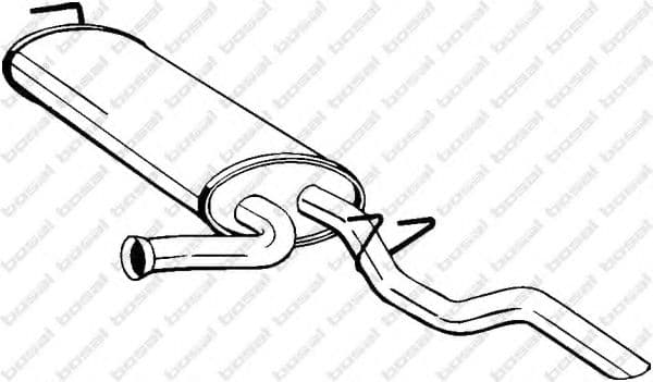 279-911 Bosal Глушитель выхлопных газов конечный
