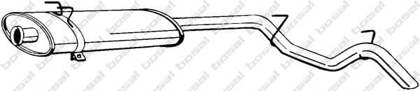 281-943 Bosal Глушник вихлопних газів кінцевий