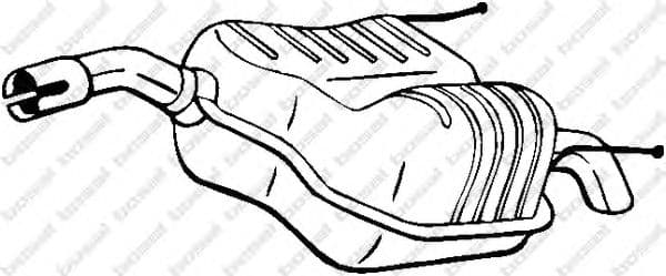 185-001 Bosal Глушник вихлопних газів кінцевий