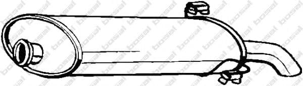 190-697 Bosal Глушник вихлопних газів кінцевий для Peugeot 306