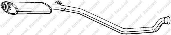 282-849 Bosal Середній глушник вихлопних газів для Peugeot 306