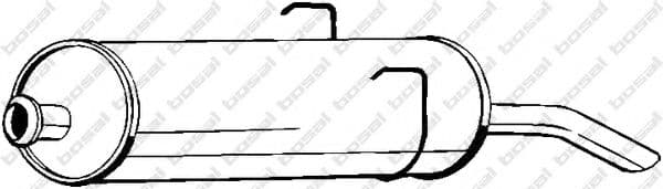 190-787 Bosal Глушитель выхлопных газов конечный для Peugeot 405