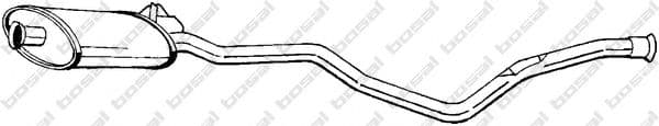 285-037 Bosal Середній глушник вихлопних газів для Peugeot 405