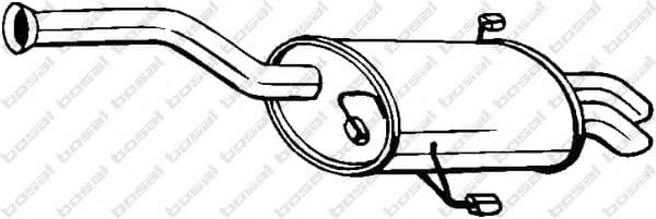 190-953 Bosal Глушитель выхлопных газов конечный для Peugeot 607