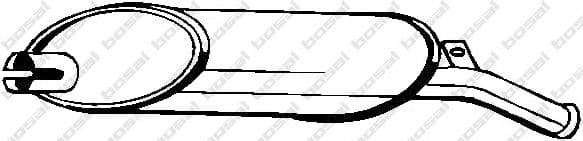 200-925 Bosal Глушник вихлопних газів кінцевий для Renault 4