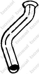 726-383 Bosal Приемная труба для Renault 4