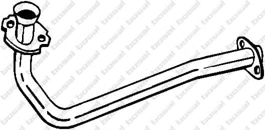 737-031 Bosal Приемная труба для Renault 19