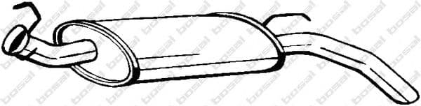 200-505 Bosal Глушник вихлопних газів кінцевий для Renault Rapid