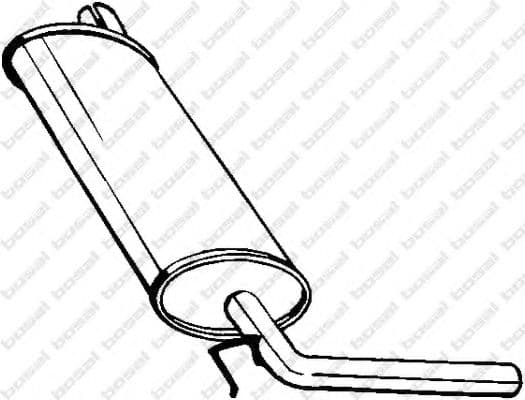 200-965 Bosal Глушник вихлопних газів кінцевий