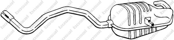 280-819 Bosal Глушитель выхлопных газов конечный