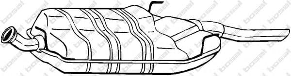 215-831 Bosal Глушник вихлопних газів кінцевий