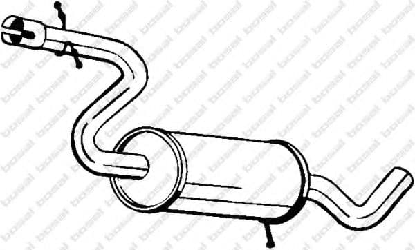 227-045 Bosal Средний глушитель выхлопных газов