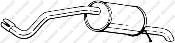 227-019 Bosal Глушник вихлопних газів кінцевий