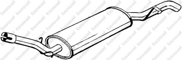 227-011 Bosal Глушитель выхлопных газов конечный для Seat Marbella