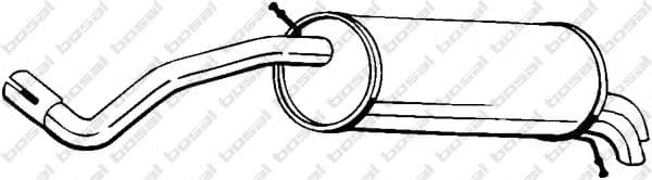233-333 Bosal Глушник вихлопних газів кінцевий