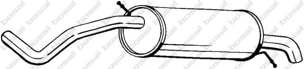 278-231 Bosal Глушник вихлопних газів кінцевий