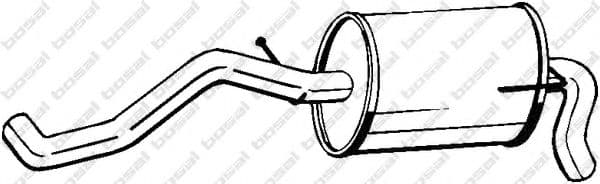 227-473 Bosal Глушник вихлопних газів кінцевий