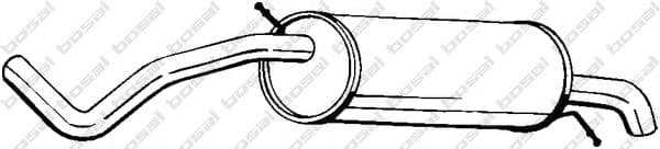 278-233 Bosal Глушитель выхлопных газов конечный