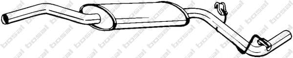 282-763 Bosal Середній глушник вихлопних газів для Skoda Felicia