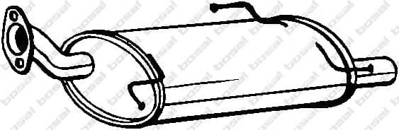 219-383 Bosal Глушник вихлопних газів кінцевий для Suzuki Swift