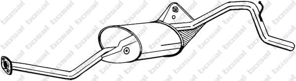 283-099 Bosal Глушник вихлопних газів кінцевий для Suzuki Alto