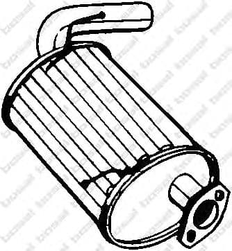 219-165 Bosal Глушник вихлопних газів кінцевий для Suzuki Jimny