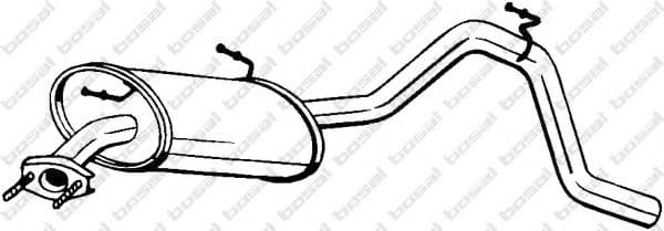 278-081 Bosal Глушитель выхлопных газов конечный