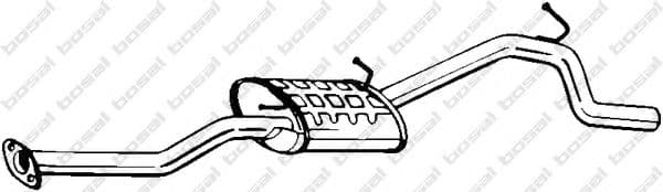 283-455 Bosal Глушник вихлопних газів кінцевий для Suzuki Alto