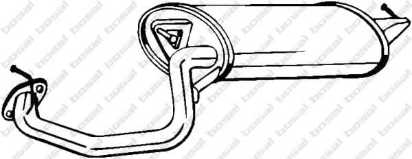 228-151 Bosal Глушник вихлопних газів кінцевий для Toyota Avensis