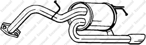 228-185 Bosal Глушитель выхлопных газов конечный