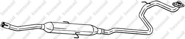 291-029 Bosal Середній глушник вихлопних газів