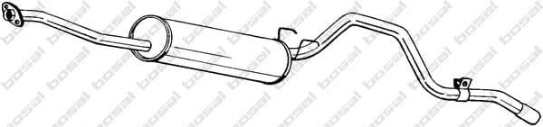 287-667 Bosal Глушник вихлопних газів кінцевий для Toyota Hilux