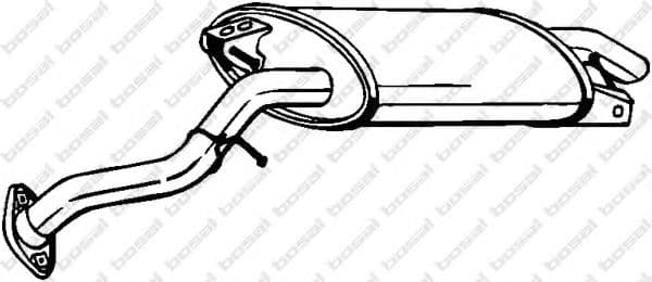 228-081 Bosal Глушник вихлопних газів кінцевий для Toyota Corolla