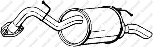 228-001 Bosal Глушитель выхлопных газов конечный для Toyota Yaris