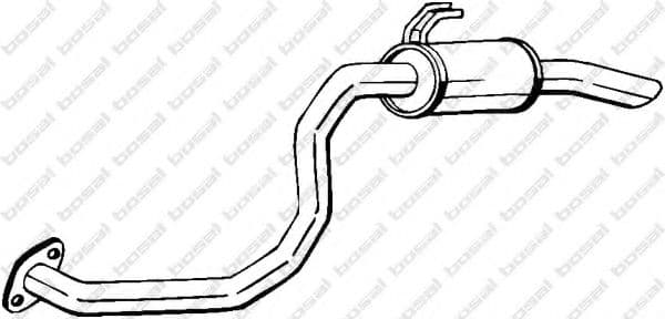 281-653 Bosal Глушник вихлопних газів кінцевий для Toyota Land Cruiser