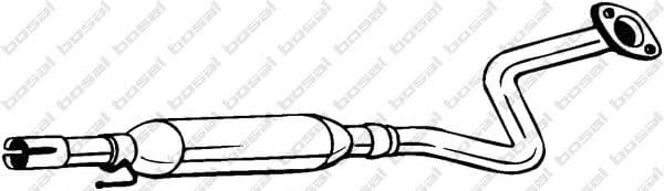 279-181 Bosal Середній глушник вихлопних газів для Toyota Yaris