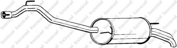 283-491 Bosal Глушник вихлопних газів кінцевий для Volkswagen Transporter