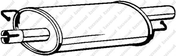 233-577 Bosal Средний глушитель выхлопных газов